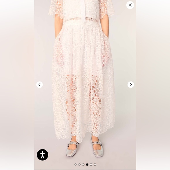 lauren lace overlay dress meadow main image 0